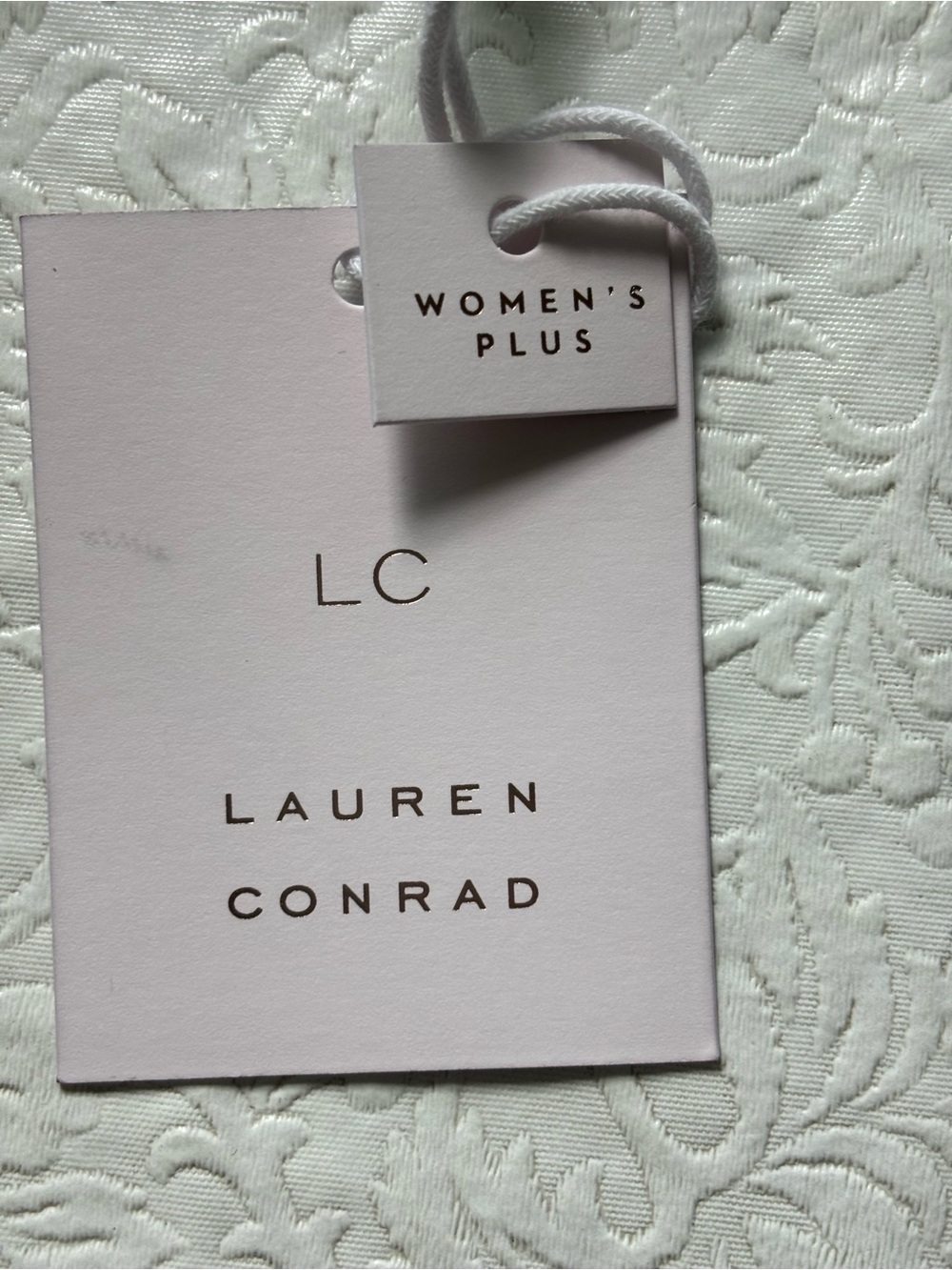 NWT Lauren Conrad Black Dress w/Gold Heart Print Tie-Waist Midi Dress, Size 2X - Picture 11 of 13